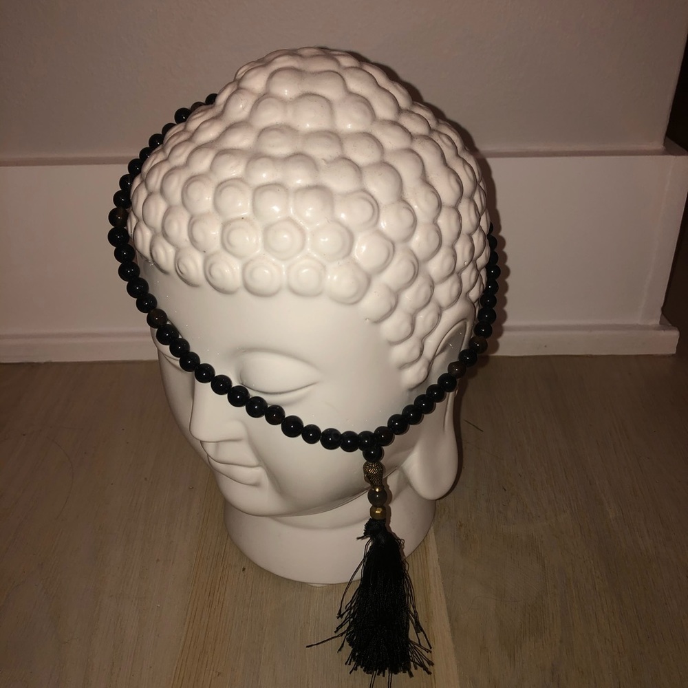 Beautiful Buddha Beaded Fringe Necklace